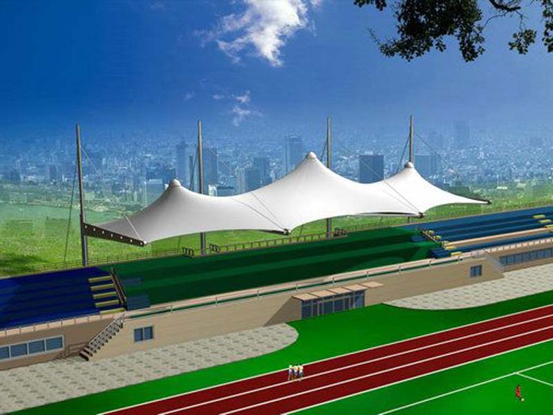 山東青島中學體育看臺